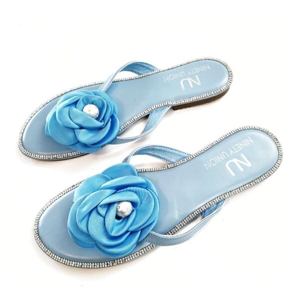 NINETY UNION HAWAII SANDALS BLUE WOMENS SIZE 11 FITS SIZE 10 - Picture 4 of 6